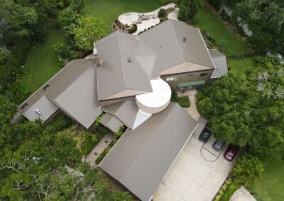 24 gauge Medium Bronze nail strip standing seam roofing panel – concealed fastener Galvalume metal roof - Commercial Metal Roofing