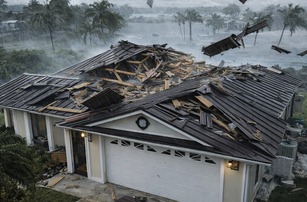 Hurricane Roof Damage in Port St. Lucie, FL