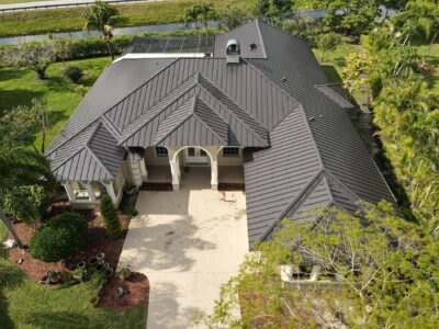 24GA Dark Bronze 1" nail strip standing seam roofing panel – elegant, durable, and concealed fasteners for a clean look. 24 gauge Dark Bronze nail strip standing seam roofing panel – concealed fastener Galvalume metal roof