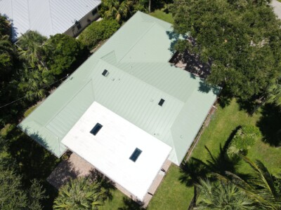 1" Aged Copper Galvalume nail strip standing seam roofing panel – rustic elegance with concealed fasteners. 1 inch Aged Copper Galvalume nail strip standing seam roofing panel – concealed fastener metal roof